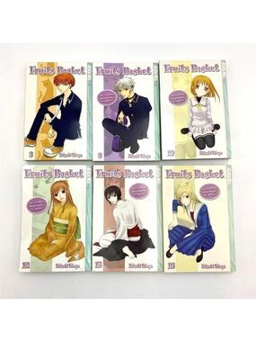 Fruits Basket Manga ENGLISH LOT OF 6 Vol. 3,8,10,12,15,16 Natsuki Takaya